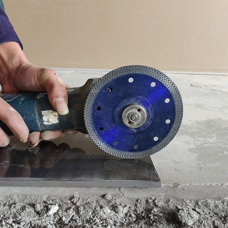 GoYonder Diamond Blade 7 inch Super Thin Diamond Saw Blade, Tile Blades 7" for Cutting Porcelain Tiles, Granite Marble Ceramics (7"-Blue) 7"-Blue
