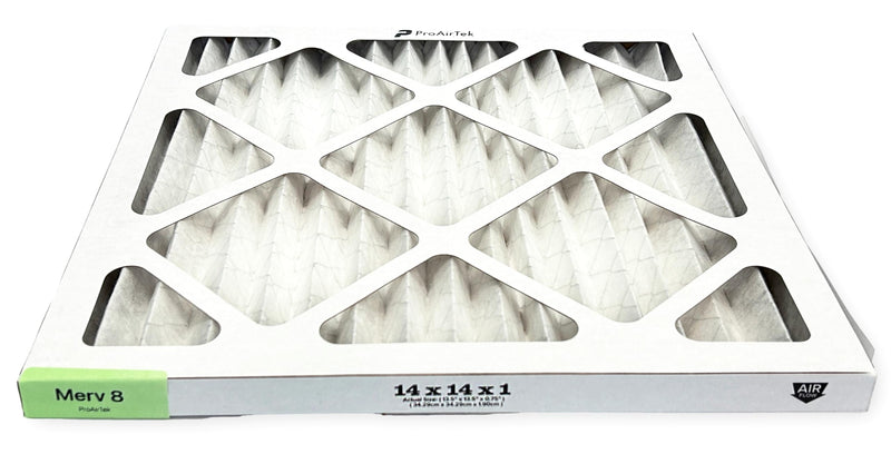 Proairtek AF14141M08SWH Model 14x14x1 Pack of 6 Air Filters, MERV 8; Ideal for Anyone Wanting Crisp Air in Their Home