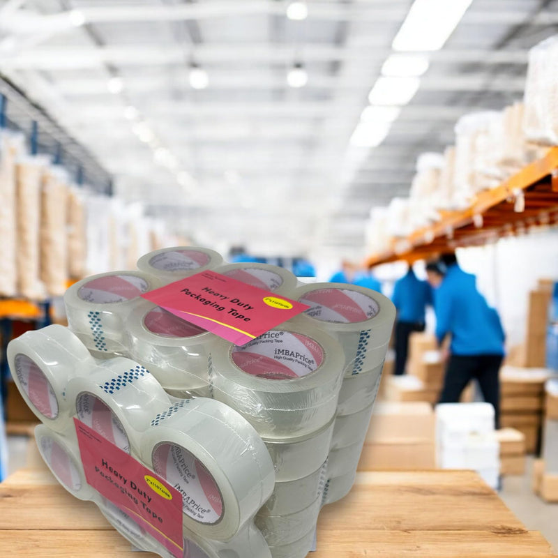 iMBAPrice Sealing Tape - 1 Box of Premium (36 Roll of 110 Yards) 36x330 Feet Long 2" Wide Ultra Clear Shipping Packaging Tape 36 Rolls / 2" Wide (Clear)