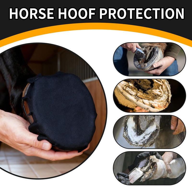 12 Pack Horse Hoof Tape, Strong Sticky Wraps, Magic Cushion Hoof Packing, Thrush Treatment for Horses, Horse Supplies for Real Horses 12 Pcs