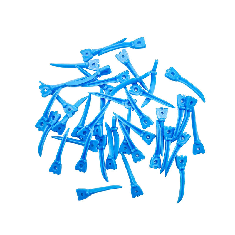 Disposable Dental Plastic Wedge, Dental Curved Matrix Wedges with Hole, Dental Fixing Wedge for Tooth Restoration (Medium 40Pcs) Medium 40Pcs