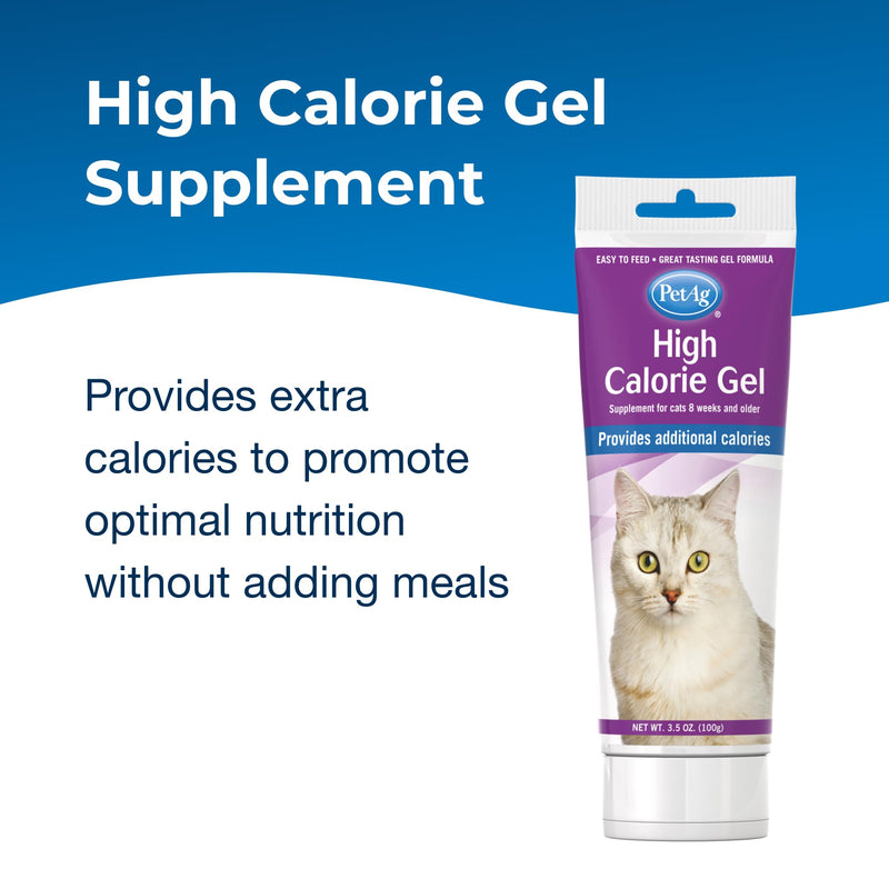 Pet-Ag High Calorie Gel Supplement for Cats - 3.5 oz, Pack of 2 - Chicken Flavor - Provides Extra Calories for Cats 8 Weeks and Older - Easy to Digest