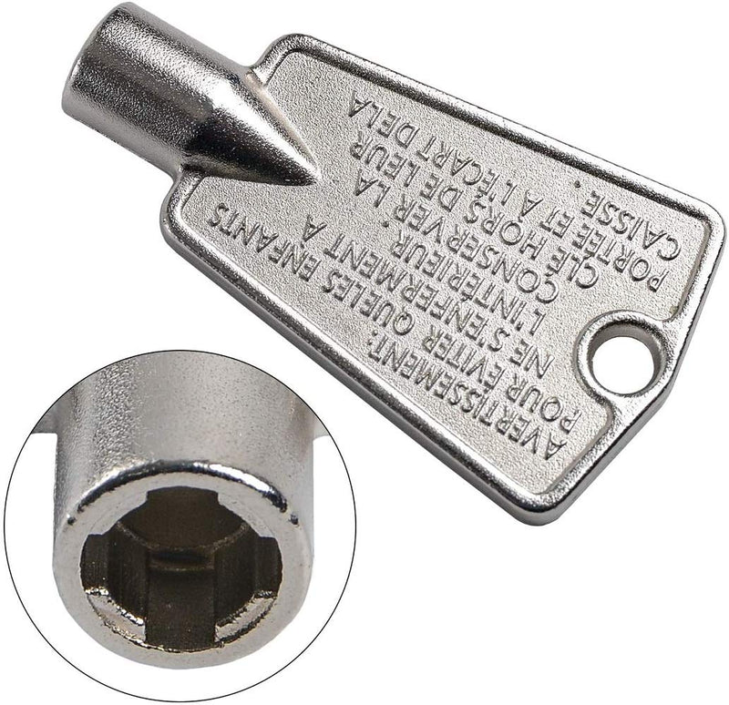 2Pack 216702900 Freezer Door Key for Frigidaire Kenmore AP4071414 PS2061565 AP2113733 AP4301346 PS1991481 06599905 08037402 12849(Metal) 2