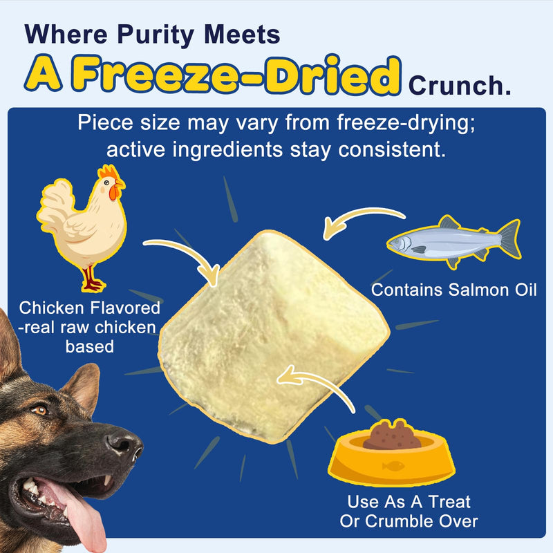 Dog Allergy Relief Chews, Salmon Fish Oil for Dogs Skin and Coat