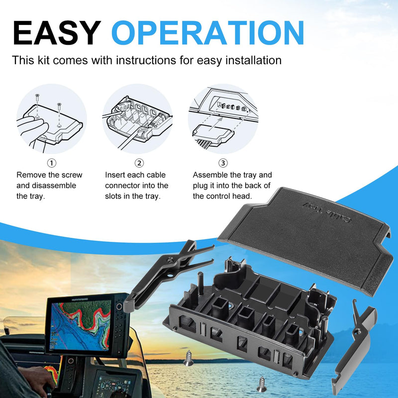 Cable Collector Tray ‎for All Humminbird Helix 8/9/10/12 Series, Replace for 740184-1