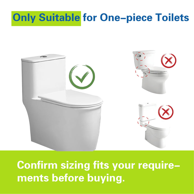3-Inch Top Dual Flush Valve for One-Piece Toilets, Includes 3-Inch Flush Valve and Rod, Ideal Push Button Toilet Flush kit for Straightforward Installation 3-Inch Diameter Drain Hole