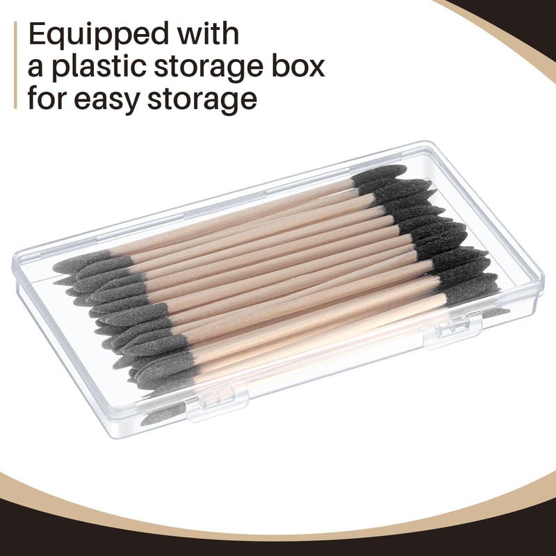 30 Pcs Sanding Sticks Double End Matchsticks Sanding Twigs Fine Detailing Polishing Sticks for Plastic Models Wood Hobby, 120/280 Grit, 5.4 x 0.3 Inch 30