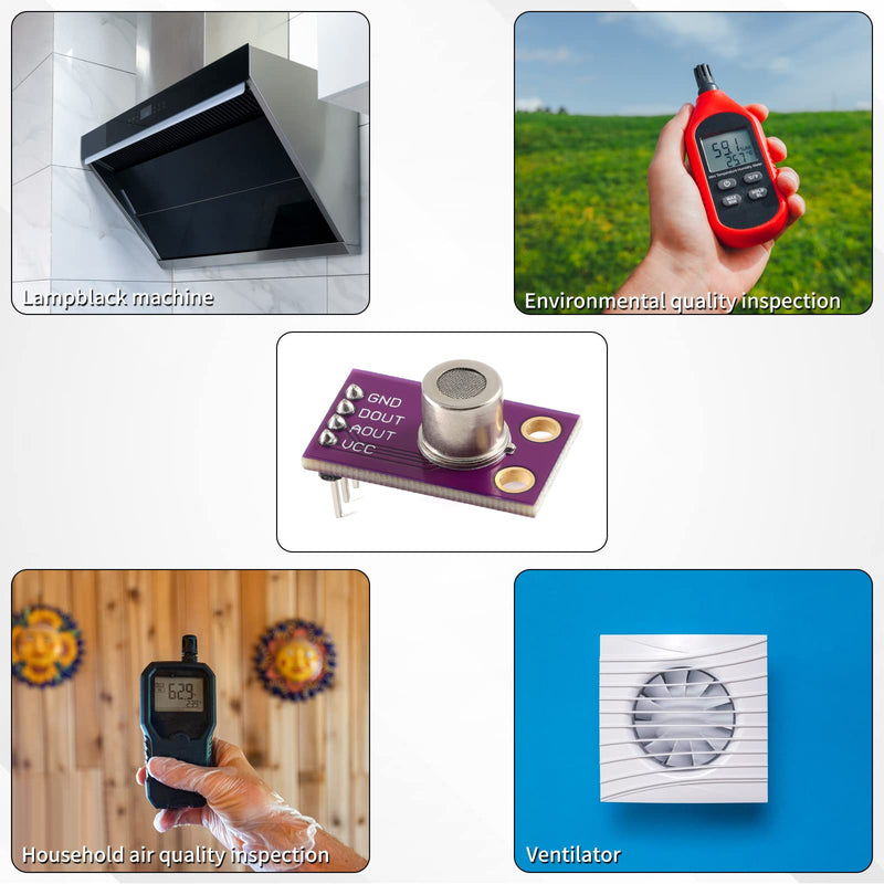 MS1100 Gas Sensor, VOCs Sensor for Air Quality, Carbon Dioxide Formaldehyde Monitoring TVOC CO2 Gas Sensor Module, Sensor Arduino I2C