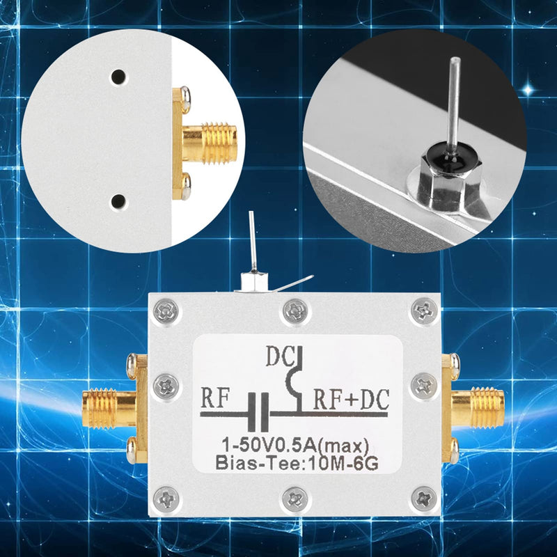 for Optical Fiber Communication Broadband 1 Pcs 10Mhz 6Ghz Bias Tee 10Mhz 6Ghz Broadband Radio Frequency Microwave Coaxial Bias Blog Rtlsdr Quad Sdr