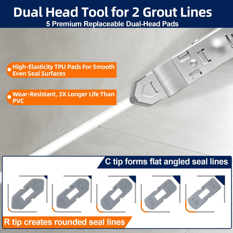 6 IN 1 Caulking tool,Stainless Steel caulk tool & silicone caulking tool