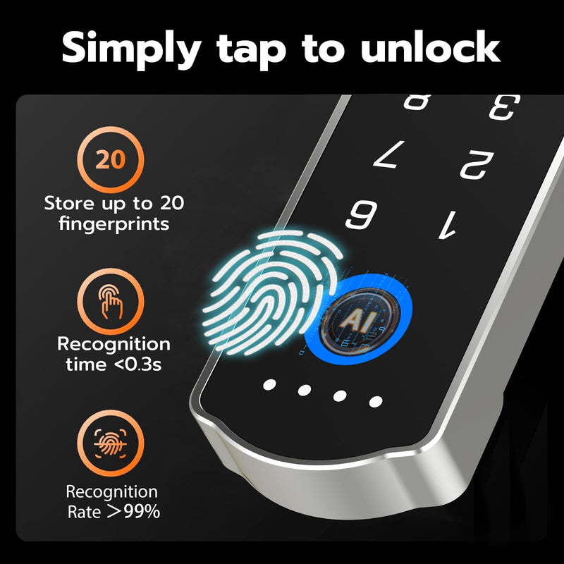 Smart Cabinet Lock with Wireless Remote Control eLinkSmart Fingerprint Password RFID NFC Child Safety Cabinet Lock with APP for Liquor File Drawers Locker Cupboard Closets White+Remote