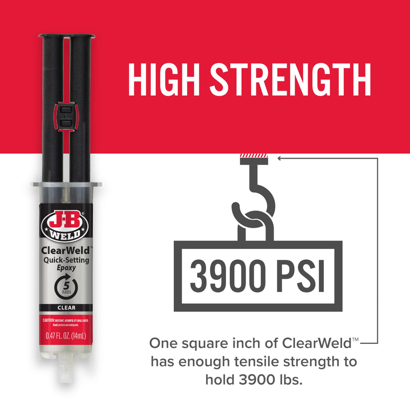 J-B Weld ClearWeld 14mL with EZMixer