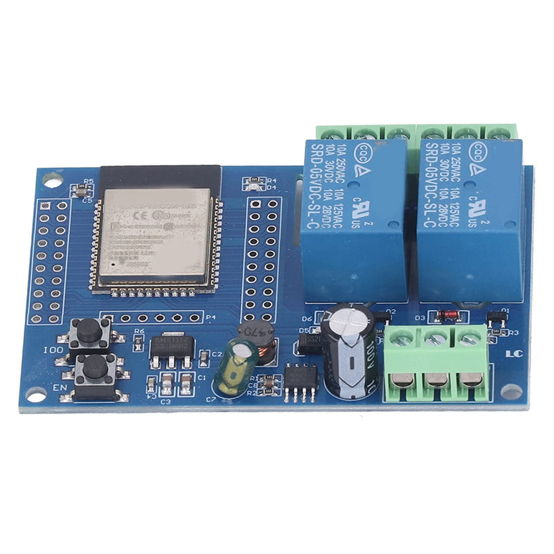 2 Channel 5V Relay Module ESP 32 4M Byte Flash Large Capacity Programmable Relay Board for Secondary Development Learning DC5-60V