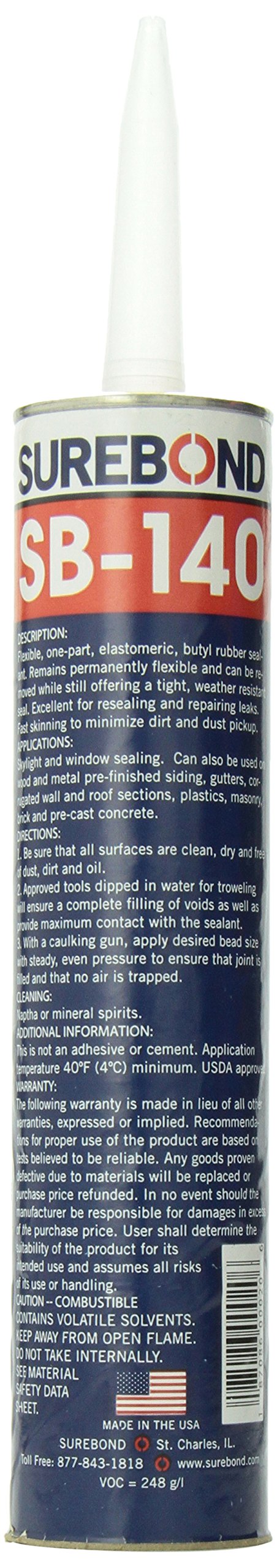 SUREBOND BriRus SB140 Skylight Sealant (SB-140 T White)
