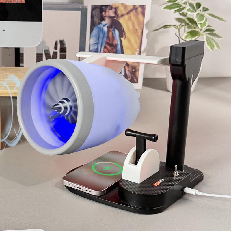 Desktop Turbine Fan with Humidifier 15W Wireless Charge