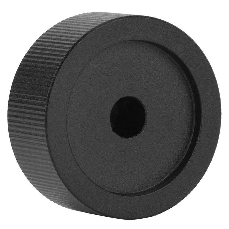 Aluminium Volume Control Knob, 32x13mm, Black, Universal, with Set Screw for 6mm Potentiometer