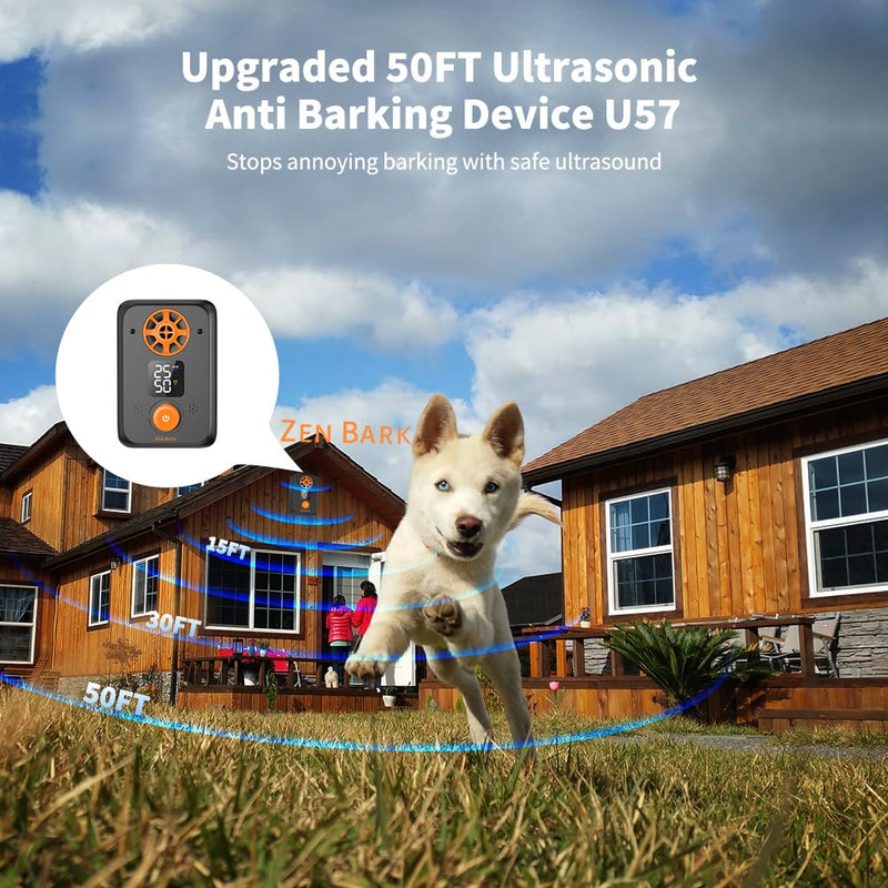 Anti Barking Device, 50FT Ultrasonic Dog Barking Control Devices, Rechargeable Dog Bark Deterrent Devices Bark Box for Outdoor/Indoor Dog Use, 3 Modes Dog Barking Silencer Safe for Dogs & People