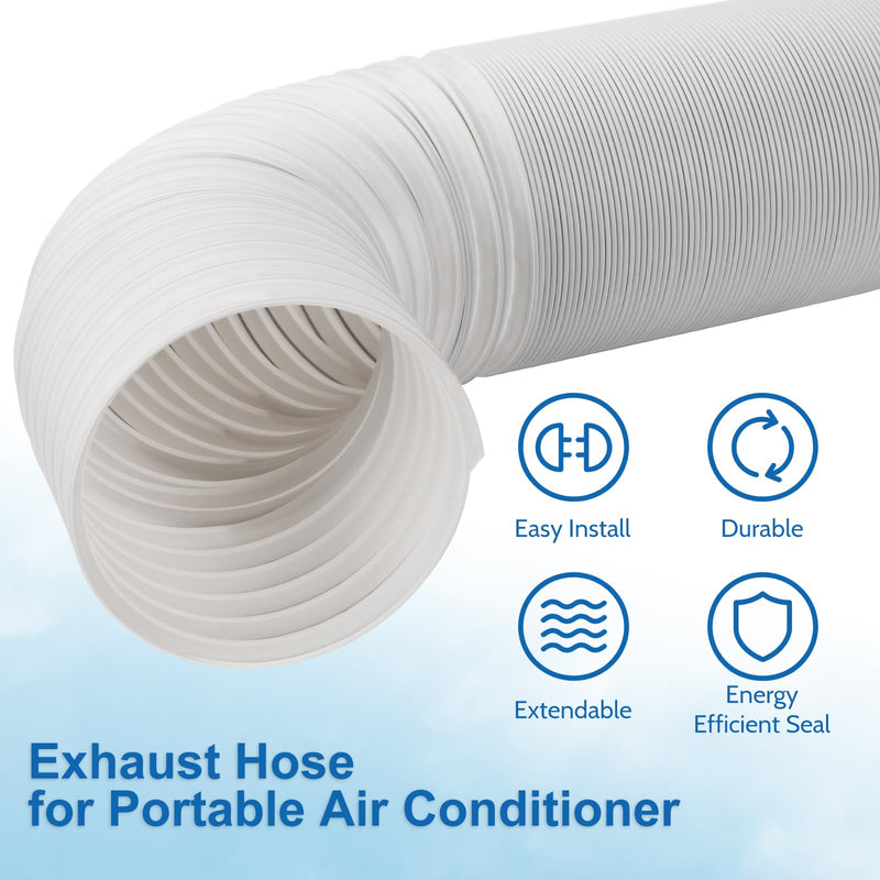Portable Air Conditioner Hose 5.9" Dia 47" Length, AC Vent Exhaust Hose Dia 5.9''/ L 47''