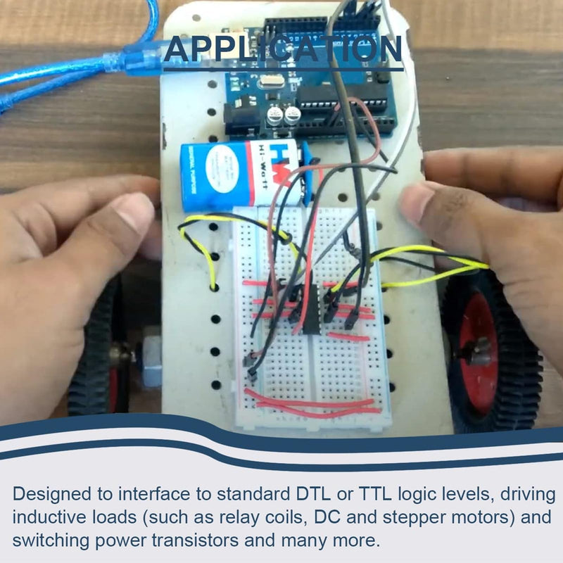 L293 L293D 16-Pin IC Stepper Motor Drivers (10-Pack) – High-Efficiency Motor Controller
