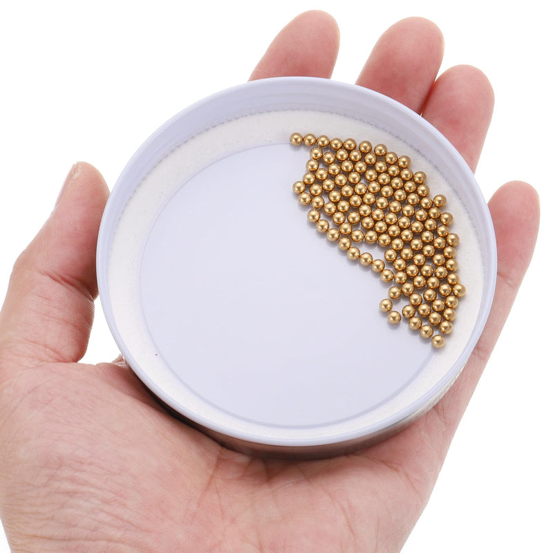 uxcell 120pcs Precision Solid Brass Bearing Balls 1/8" Industrial Brass Ball Spheres for Machinery, Automotive, and DIY 1/8 inch 120