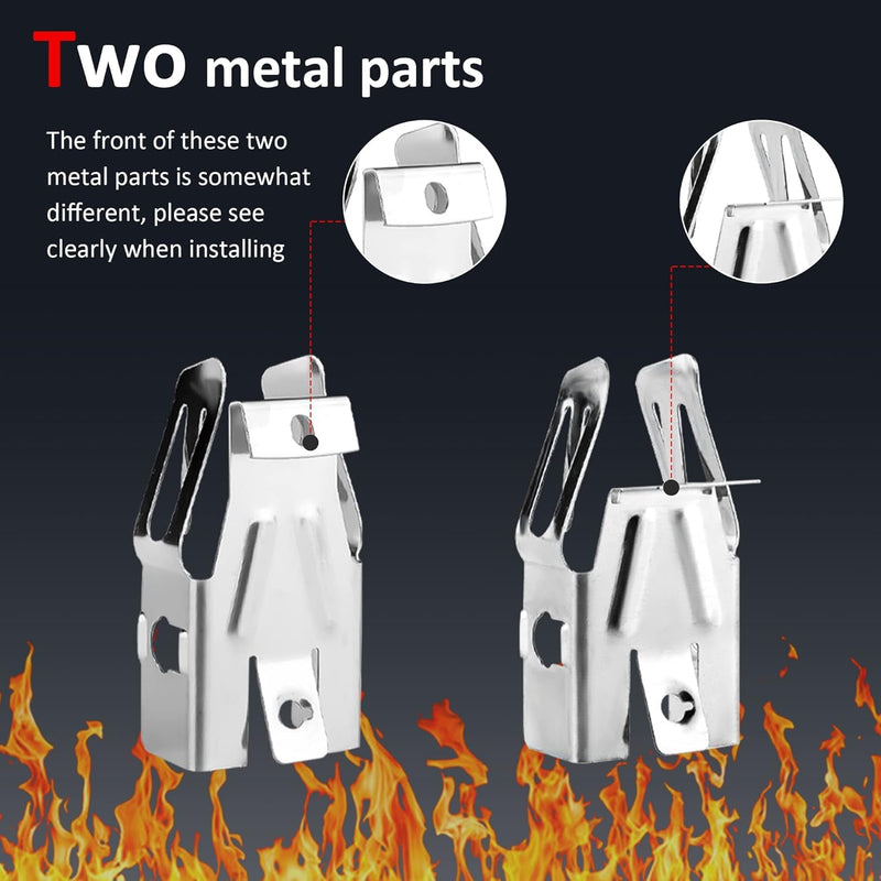 4 Pack WB17T10006 Range Surface Burner Terminal Block Kit by puxyblue Fit for G-E Ken-More Hot-Point Ranges/Stoves/Ovens - Replaces AP3203326 WB17K10003