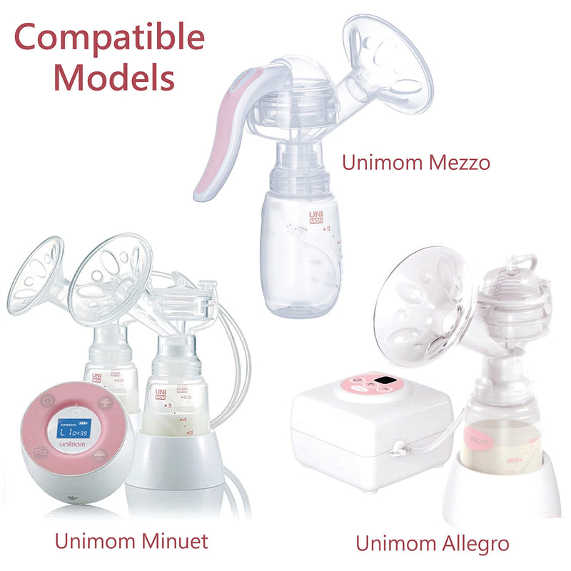 BabyShown Tubing Compatible with Unimom Pump, Unimom Allegro, Unimom Minuet and Unimom Mezzo Pumps; BPA Free, DEHP Free; Not Original Unimom Pump Parts, Can Replace Unimom Tubes; Made by BabyShown