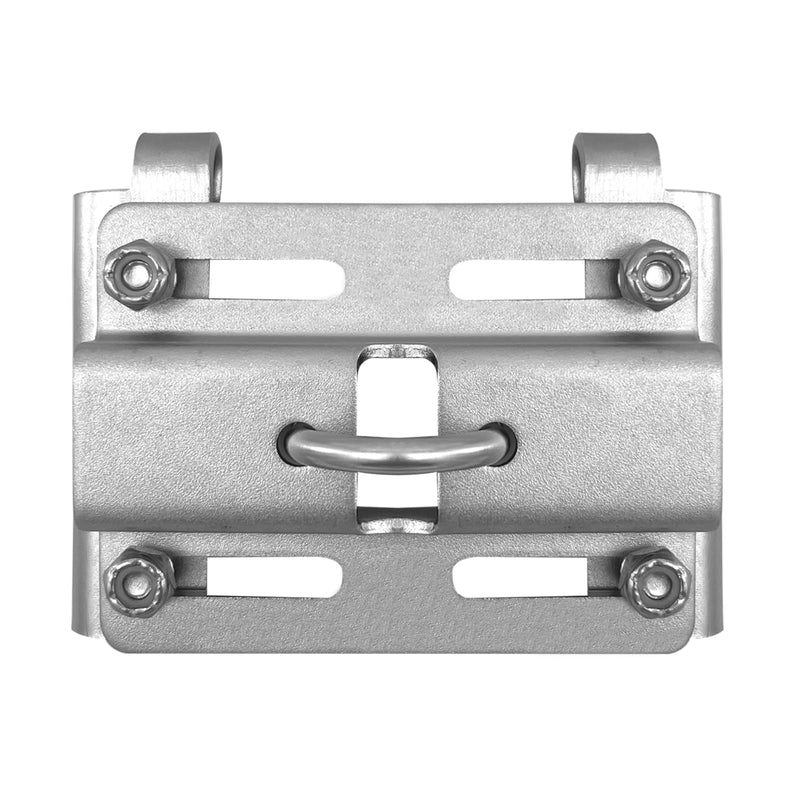 ISURE MARINE Stainless Steel Vertical Stanchion Rail Mount Anchor Bracket/Holder Rail Mount Fluke Anchor Bracket Rugged Durable High Hardness (Fits 7/8" to 1" Rails) for Boats Yachts Ships