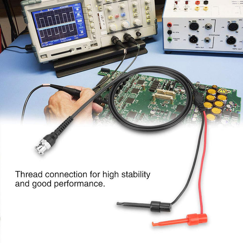 Joyzan BNC to Test Hook Clips, Mini Dual Probe Coaxial Cable Leads Set P1020 Testing Plunger Probes Ended IC Male Plug Oscilloscope Minigrabber Accessories 50Ω Coax Machine Signal Generator Multimeter
