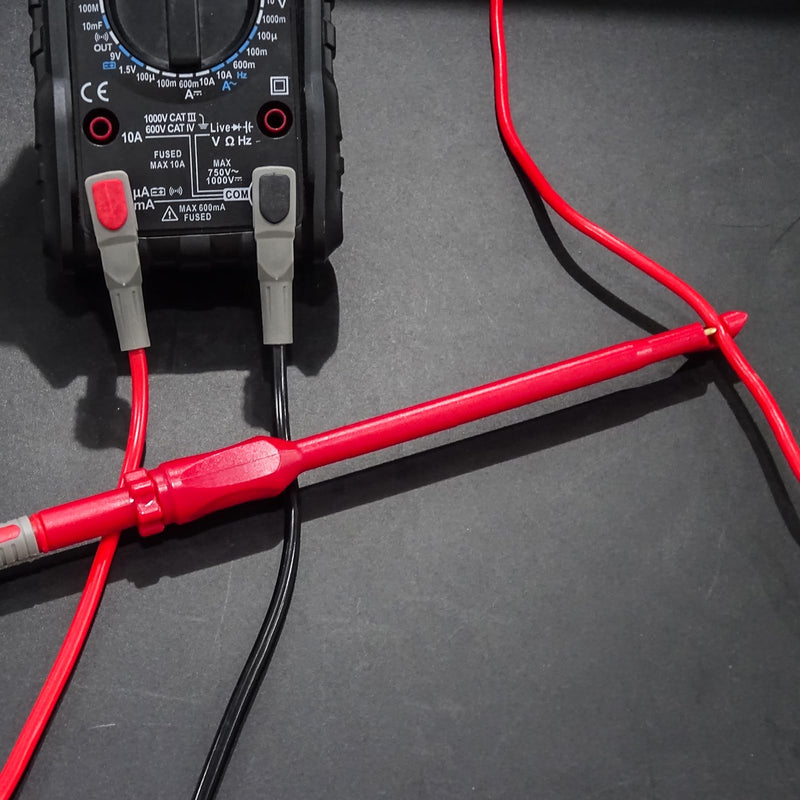 Goupchn Multimeter Automotive Test Leads Kit with Wire Piercing Clip Puncture Probes 4mm Banana Plug Extension Test Cable Set P1033B