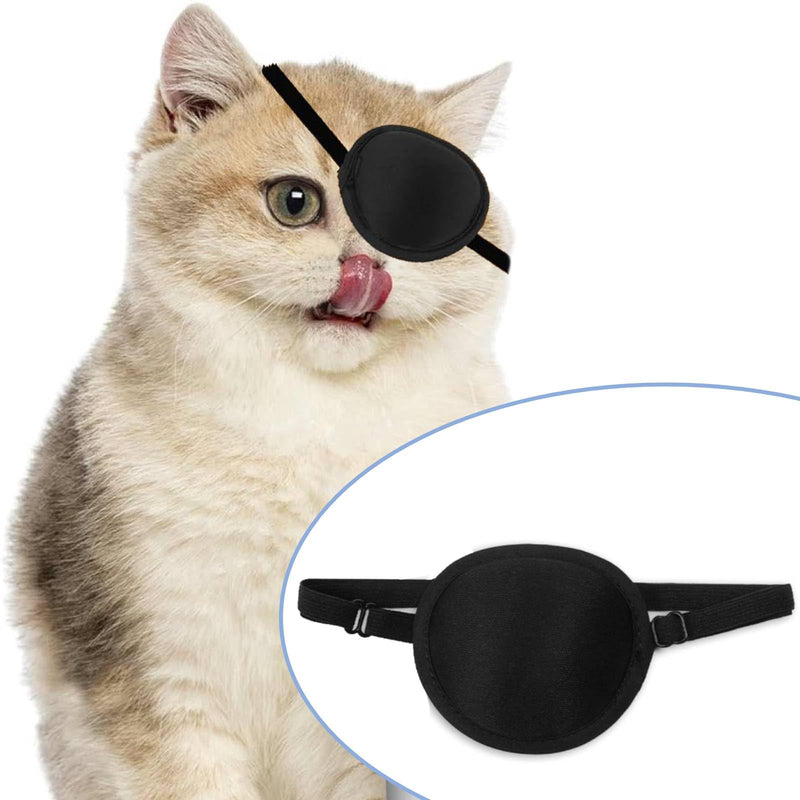 Dog Eye Patch, Adjustable Soft Dog Eye Patch, Eye Covering for Dogs After Surgery Wounds, Pack of 2