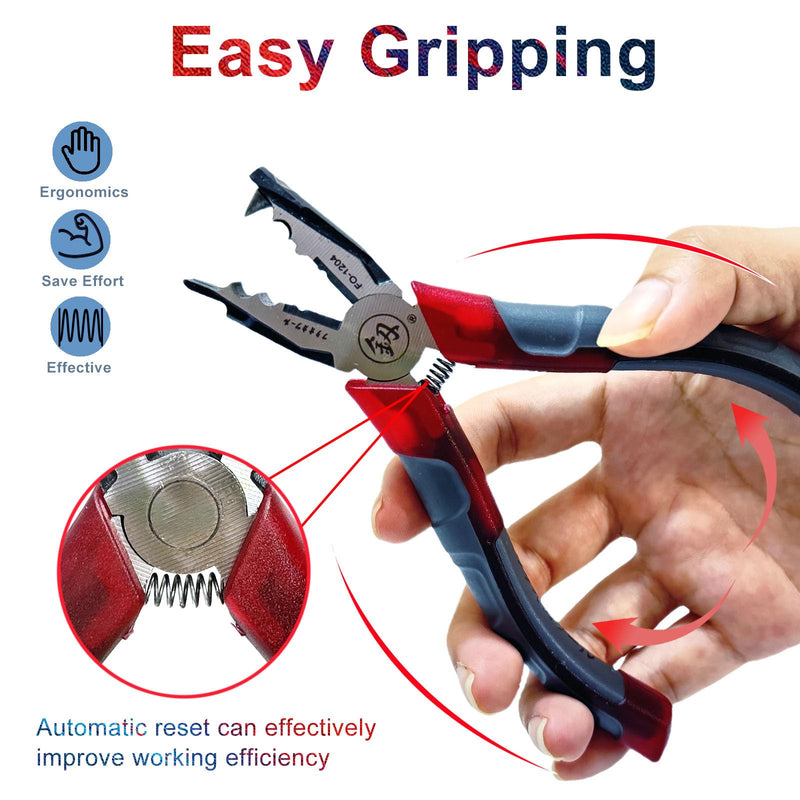 Chain Joining Tool Pliers for Beaded Ball Chain Cutting and Joining - Splicing Combination Tool for #10 Metal Chain