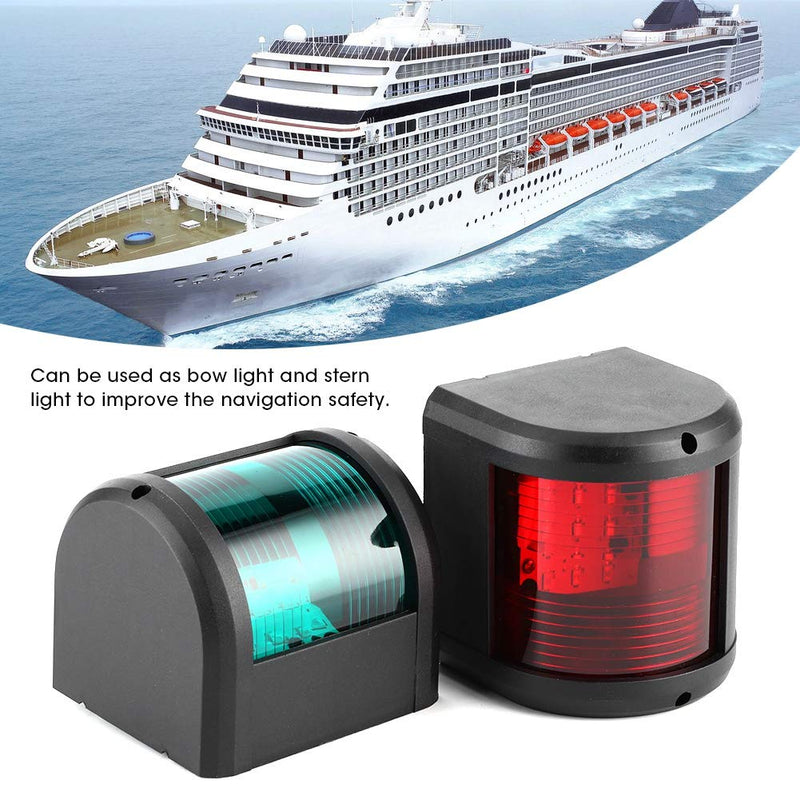 LED Boat Navigation Lights,5W IP65 Waterproof Red&Green Sidelights Marine Sailing Signal Lights Navigation lamp for Bow Side,Port,Starboard,Pontoons,Chandlery Boat,Yacht,Skeeter,DC 12V