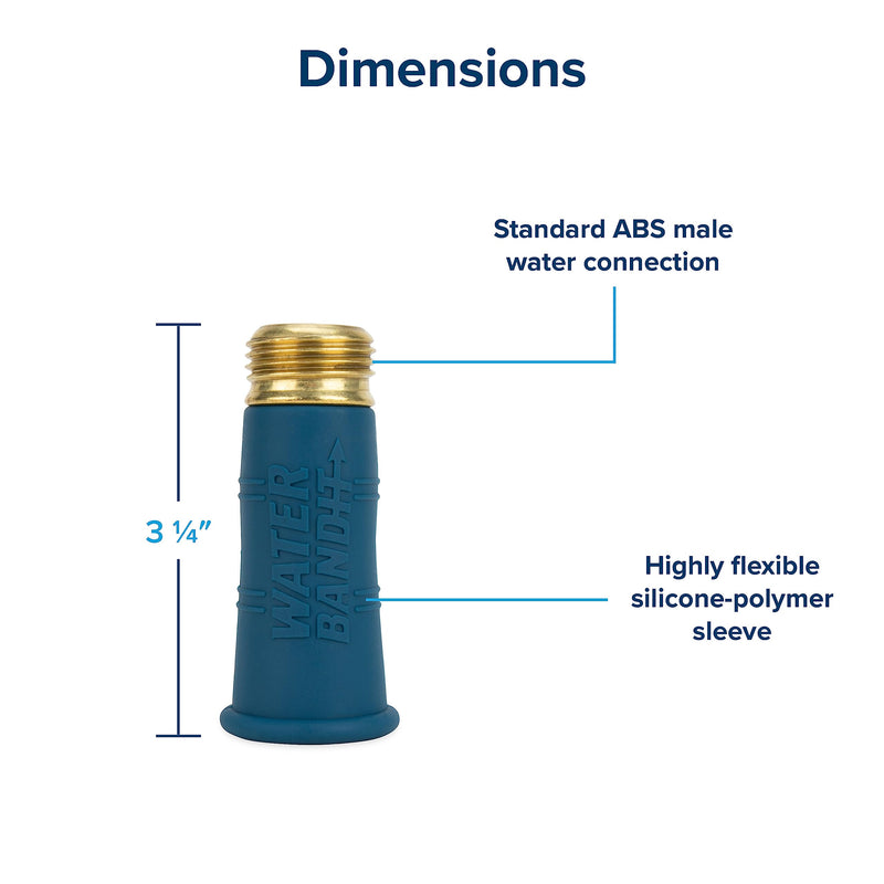 Camco Water Bandit - Easily Connect Your RV Water Hose to Damaged or Stripped Faucet Threads or Faucets without Thread - Features a Highly Flexible Silicone-Polymer Sleeve (22484)