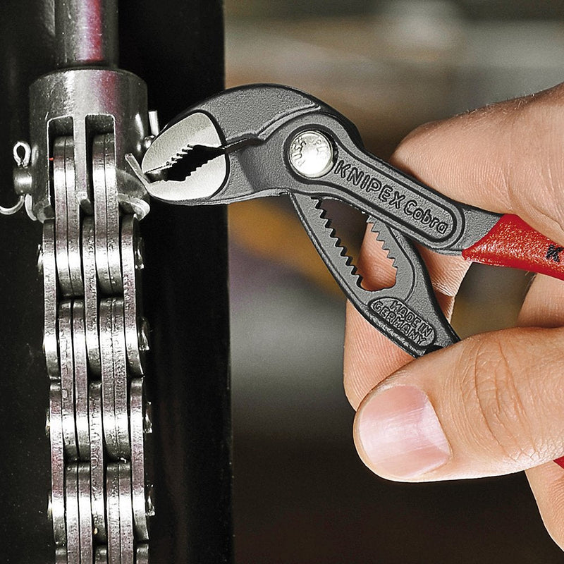 KNIPEX Tools Cobra Water Pump Pliers, 5 inch, red 5-Inch