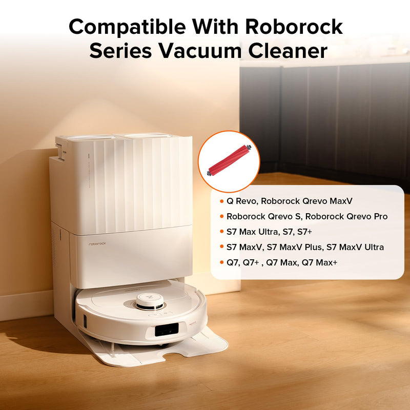 roborock Rubber Main Brush Replacement Q Revo Series, S7 Max Ultra, S7, S7+, S7 Max Ultra, S7 MaxV, S7 MaxV Plus, S7 MaxV Ultra, Q7 Series Robot Vacuum Main Brush-1