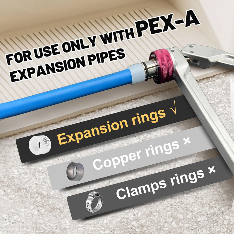 10PCS Foskan PEX-A Expansion Fittings, 1/2"PEX A x 1/2"Male Sweat Adapter 10 1/2" x 1/2"