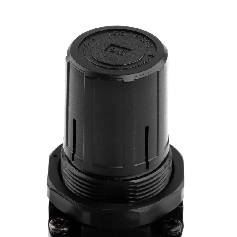 SNS Low Pressure Air Regulator Air Compressor Pressure Regulator With Bracket and Gauge Female Thread 1/4 NPT Adjustable AR2000-N02 (0-40 PSI)