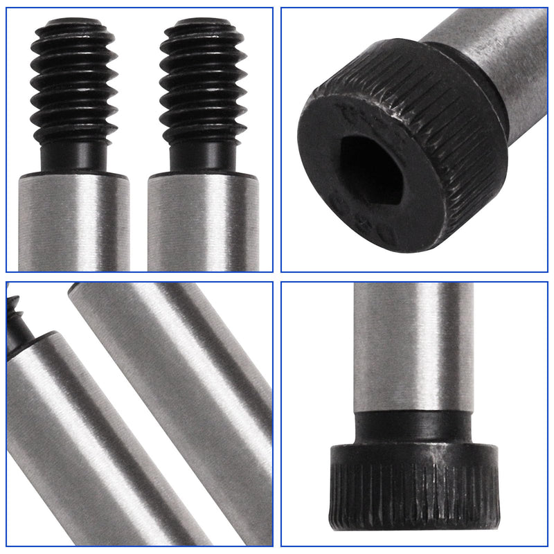 6Pcs Alloy Steel Hexagon Socket Head Shoulder Screw Bolt 3/8" Shoulder Dia,5/8" Shoulder Length,5/16"-18 UNC Thread 3/8*5/8