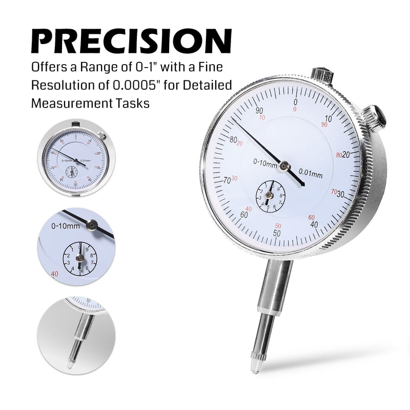 Genmitsu CNC Milling Machine Tramming Tool, Pro Calibration System with 1/2", 1/4", 1/8" Shank and 0.001" Precision Indicators, Ideal for Squaring, Leveling, and Machine Calibration