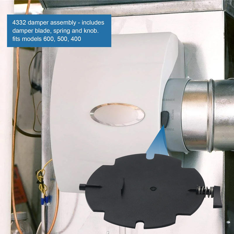 4332 Humidifier Damper Switch Assembly Kit for Aprilaire Models 400, 500, 550, 550A, 558, 600 Humidifiers