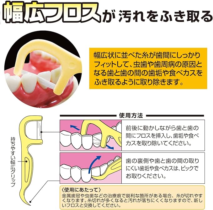 Ebisu Wide Floss, Pack of 30 - NewNest Australia