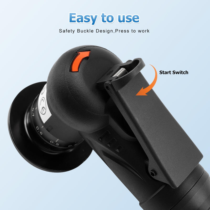 Mini Pneumatic Chamfering Tool Handheld,45°Arc Corner(C&R Angle Blades) | 1/4 Inch Air Inlet Tile Chamfering Machine Trimming Air Tool Kit for Metal Wood Beveling Deburring