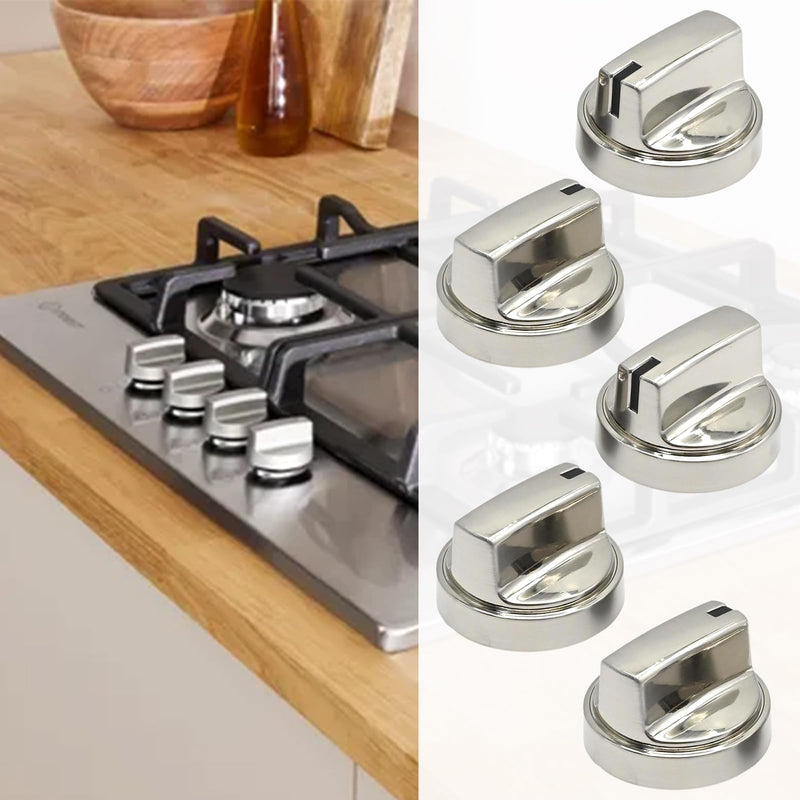 5Pcs WB03X29354 Gas Stove Knobs Replacement, Replacement for GE Range PGP9030SL1SS PGP7030SL1SS PGP7030DL1BB PGP7030DL1WW, Replaces PD00042150 4585908 AP6327766