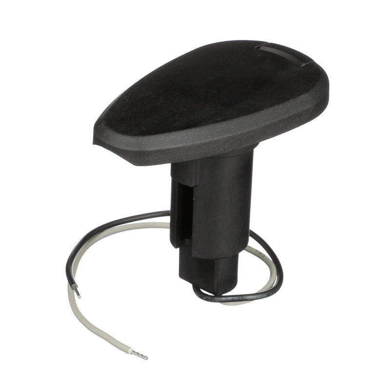 Attwood 910T2PB-7 LightArmor™ 910R Series Teardrop Plug-in Light Base — for All-Around Pole Light, 2-Pin, Black Composite Cover One size