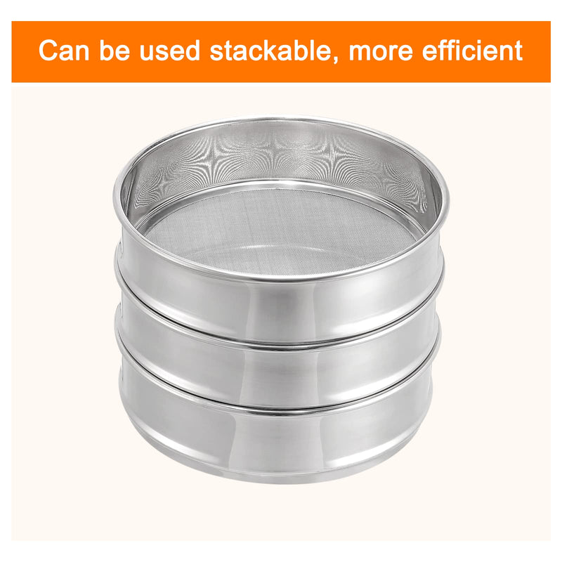 PATIKIL 35 Mesh Lab Sieve, 8" Diameter Test Sieve 304 Stainless Steel Wire Cloth (0.5mm) for Industrial Laboratory 35 mesh(0.5mm)