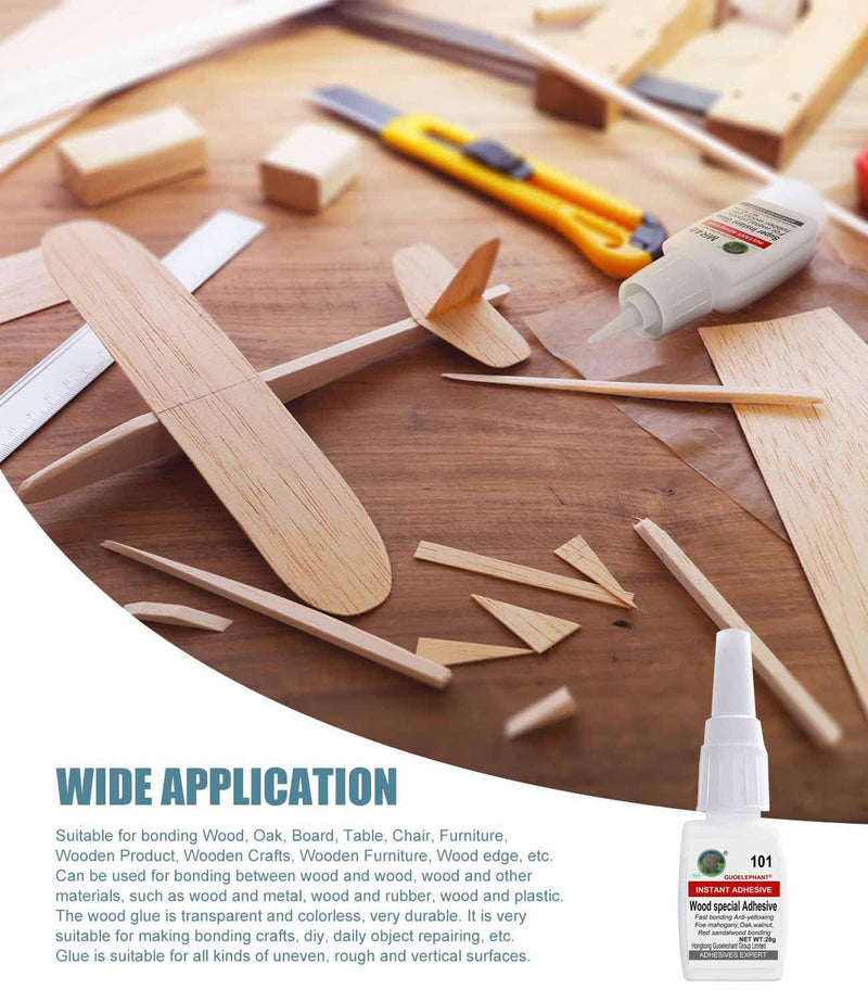 Wood Glue, Wood Adhesive, Instantly Strong Adhesive for bonding Wood, Instant Super Glue for Wood, Oak, Wooden Furniture, Wood Working, Wooden Product, Wooden Crafts, Wood Floor, Wood Edge