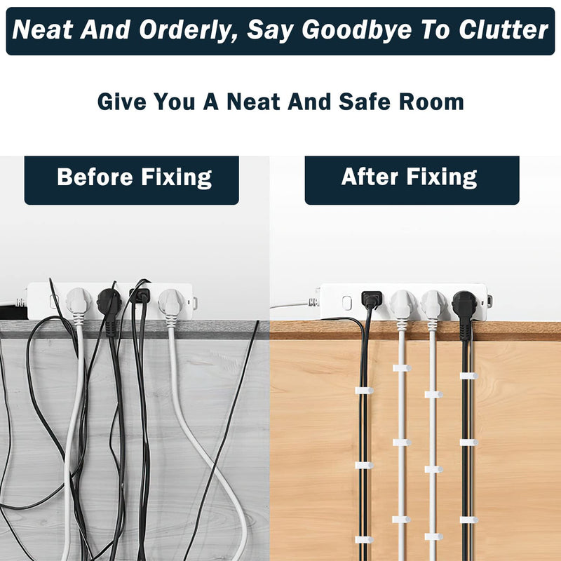 Cable Clips Nail in Cable Clips 100 Pcs 8mm Flat Ethernet Cable Wall Clips Cable Tacks Coax Cable Clips Speaker Wire Clips Cable Nails for Cords Cat5/Cat5e/Cat6/Cat7 RJ45 Cord Clips