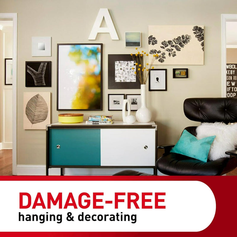 Command 10 lb Medium Picture Hanging Strips, Damage Free Picture Hangers, No Tools Wall Hangers for Home Decor, Black Adhesive 32 Pairs