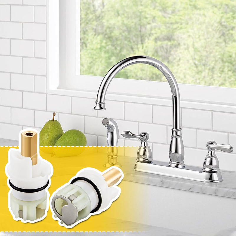 RP25513 faucet stem assembly, Replacement Kit for Delta two handle faucet repair kit, Includes RP4993 Seats and Springs, 4 Pack