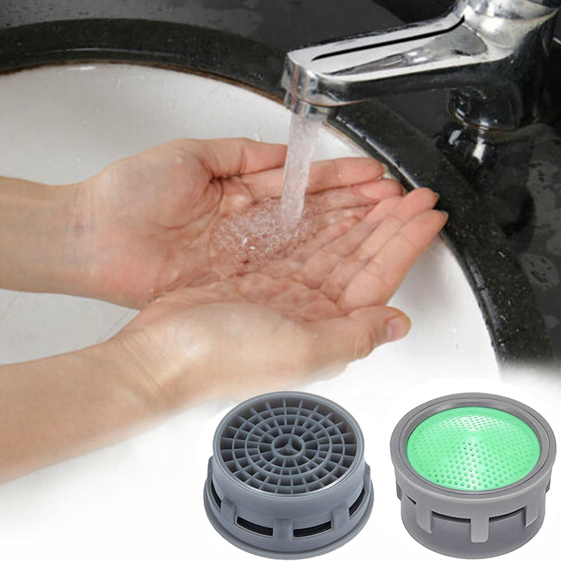 Faucet Aerator, 1.5 GPM Flow Restrictor Plug-In Faucet Aerator Replacement Parts for Bathroom or Kitchen (Green 20 Pieces) Green